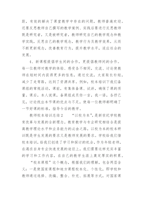 教师校本培训总结.docx