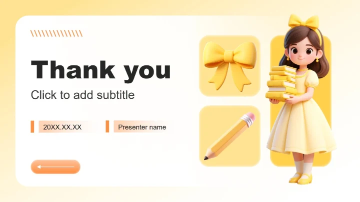 黄色小清新风大学竞选班长自我介绍PPT主题模板