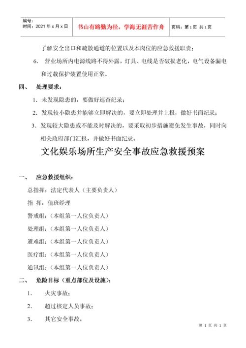 文化娱乐场所经营单位安全生产责任制度.docx
