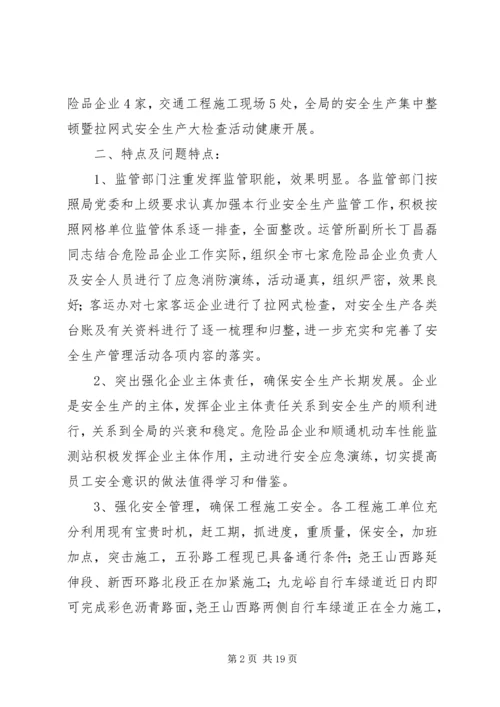 安全生产集中整顿活动情况汇报(第十二期).docx