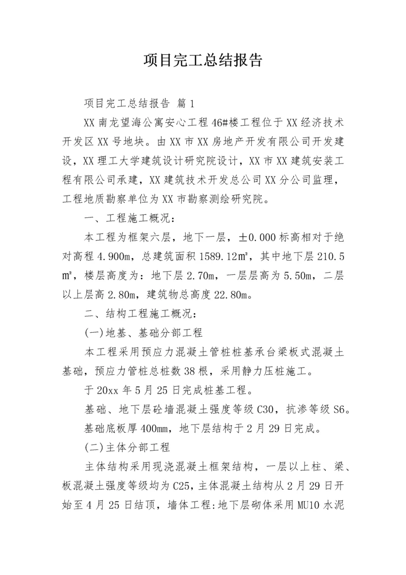 项目完工总结报告.docx