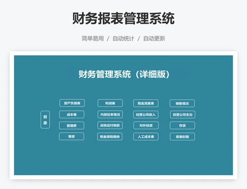 财务报表管理系统