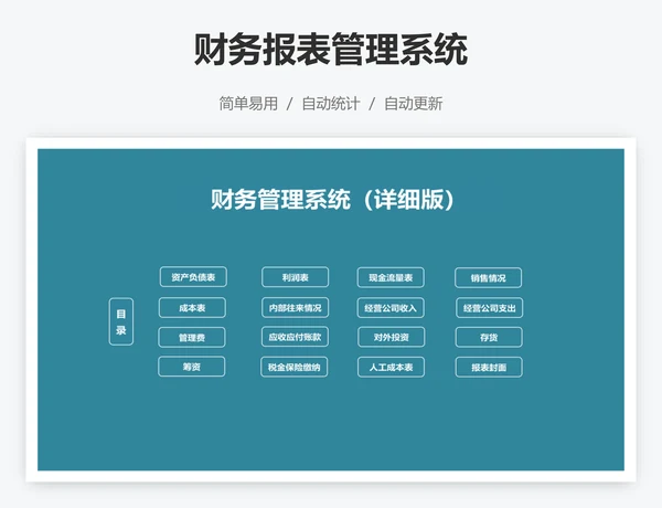 财务报表管理系统