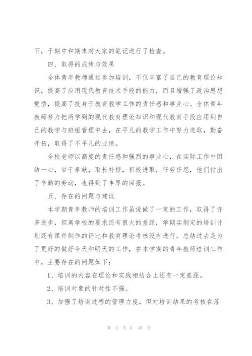 青年教师培训个人总结三篇.docx