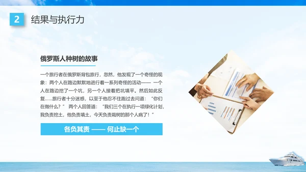 蓝色商务高效执行赢得先机如何提高执行力企业培训PPT课件