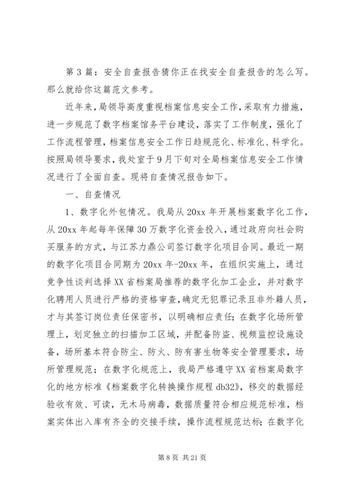 安全自查报告（共7篇） (2).docx