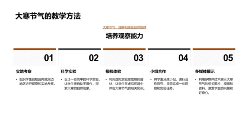 大寒节气教育探讨PPT模板