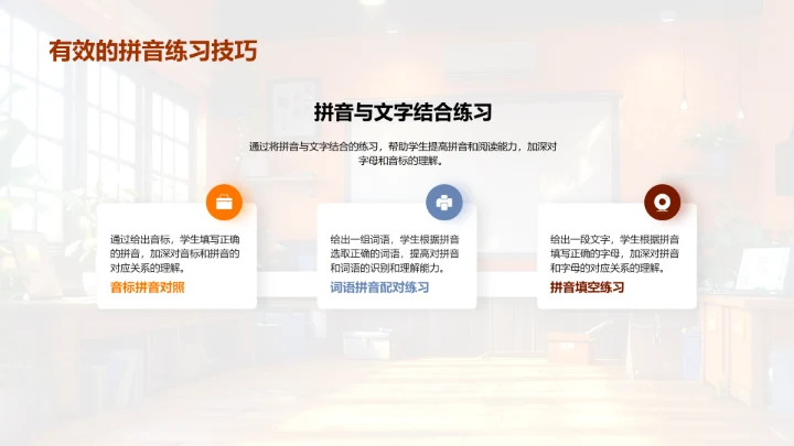 拼音教学实用攻略PPT模板