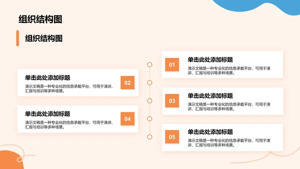 学生部门架构与职能展示PPT模板