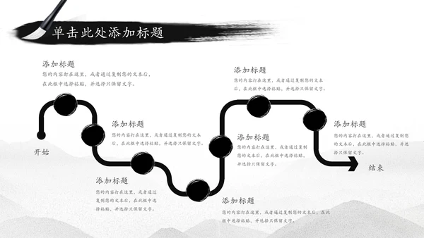 中国水墨传统国学文化PPT模板