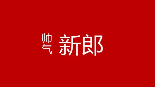 婚礼发布会快闪动画通用PPT模板
