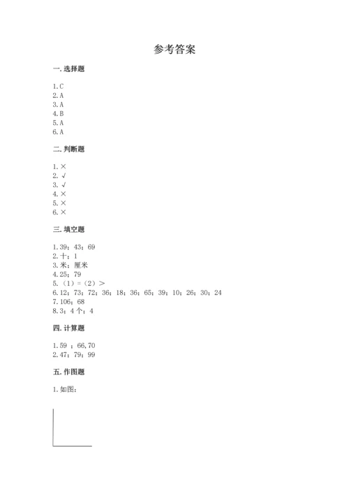 人教版二年级上册数学期中测试卷含答案（新）.docx