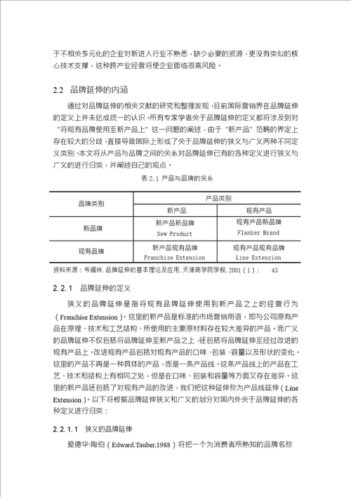 基于多元化战略的品牌延伸策略分析