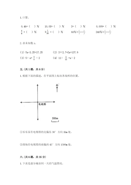 洛阳市小学数学小升初试卷带答案（考试直接用）.docx