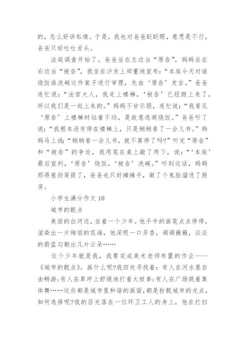 小学生满分作文大全【30篇】小学生优秀作文大全.docx