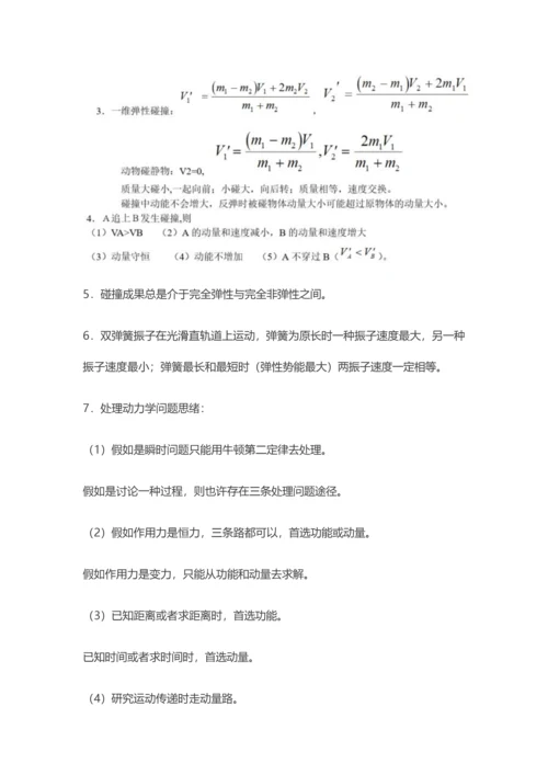 2023年高中物理常用二级结论汇总.docx