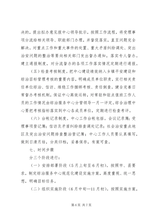 综治服务中心规范化建设实施方案.docx