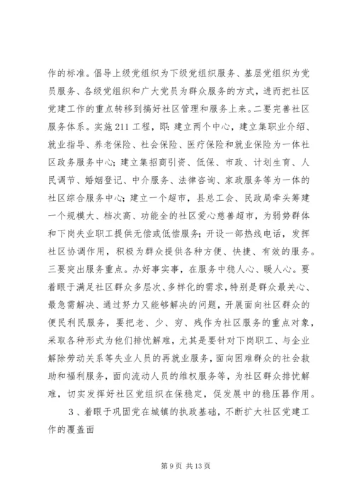 县社区建设工作会议上的讲话.docx