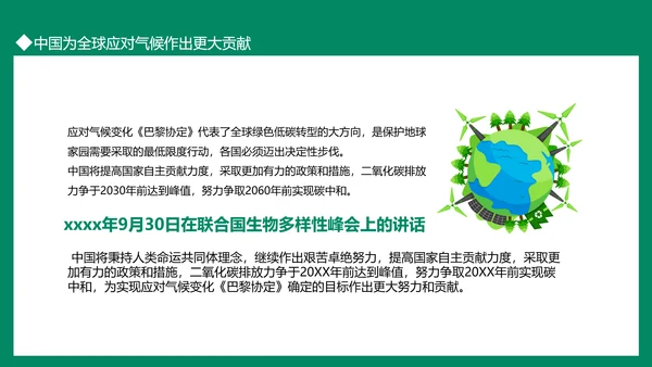 碳达峰碳中和双碳理论重要论述PPT模板