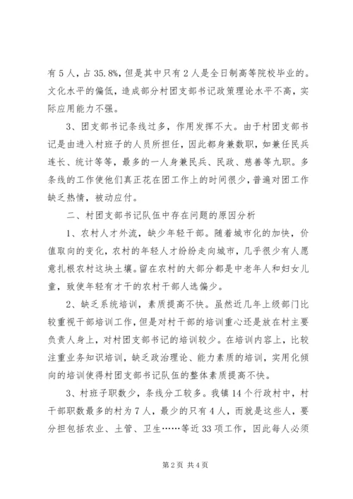 团支书队伍建设的调研报告.docx