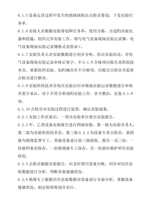 公司绝缘监督管理重点标准.docx