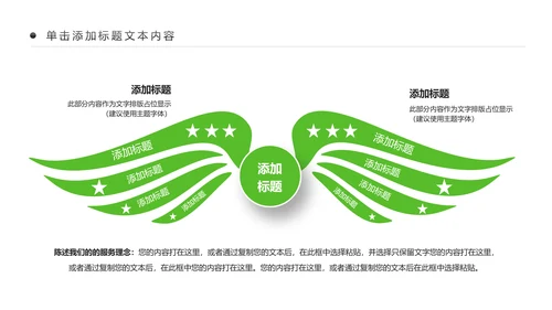 绿色清新植物生长敬畏生命成长励志PPT模板
