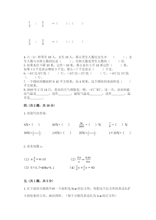 小学数学六年级下册竞赛试题及答案【各地真题】.docx