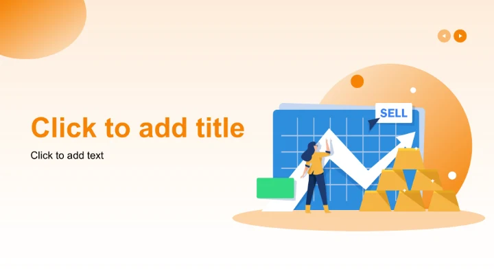 橙色插画风财务部门工作计划PPT主题