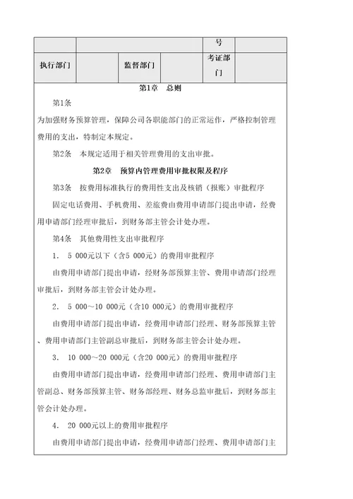 企业内部控制管理费用构成分析方案