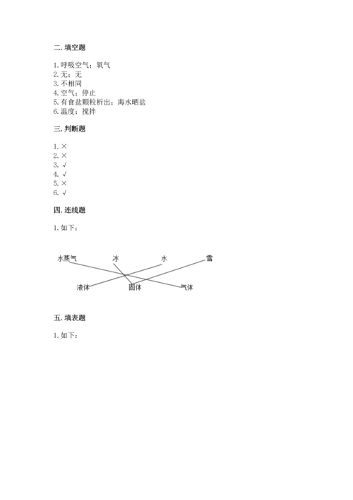 教科版三年级上册科学期末测试卷及参考答案1套.docx