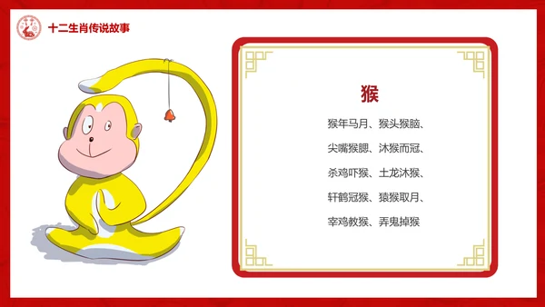 十二生肖介绍ppt模版