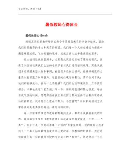 暑假教师心得体会范文30篇.docx