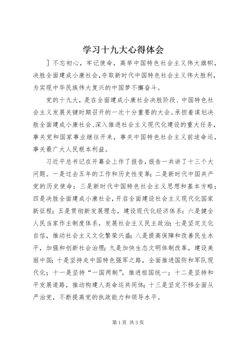 学习十九大心得体会 (31).docx