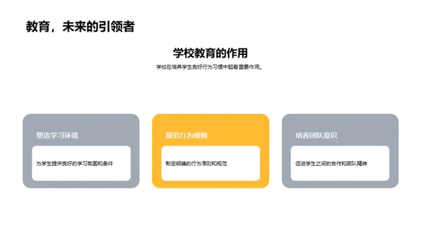 塑造三年级行为习惯