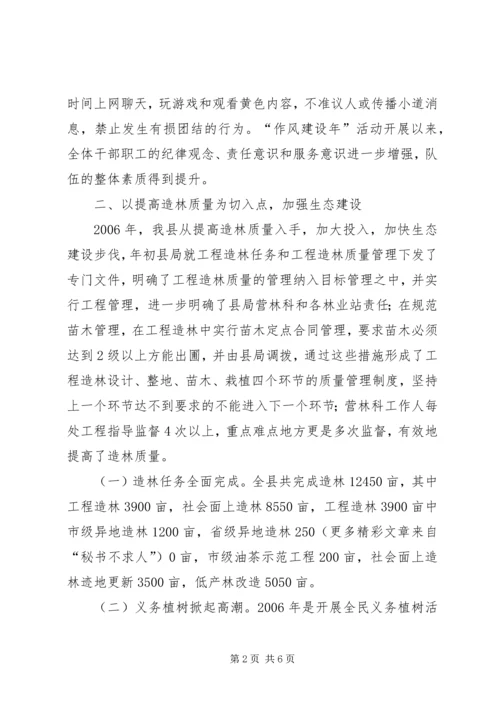 县林业局一季度工作情况汇报 (8).docx