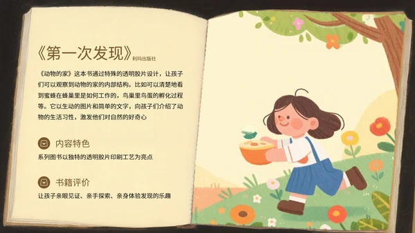 黄色插画风经典绘本故事汇PPT