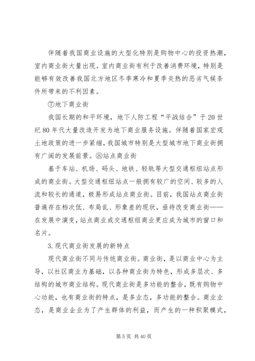 商业街考察调研报告.docx