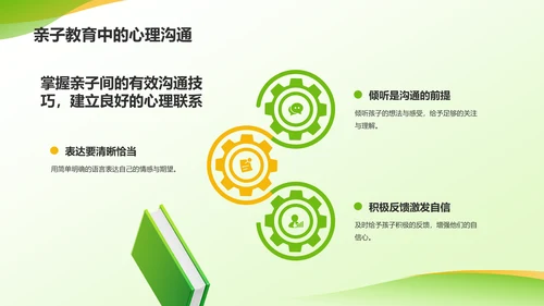 绿色3D风亲子教育PPT模板