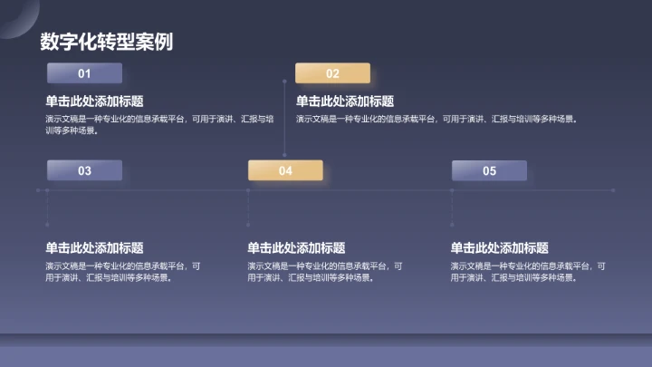 蓝色创意风通用行业PPT模板