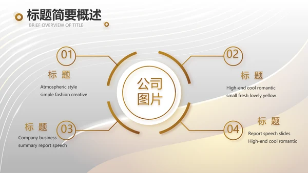 金色大气商业融资计划书PPT