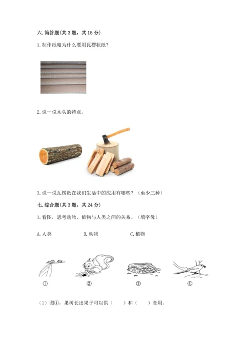 教科版二年级上册科学期末测试卷加解析答案.docx