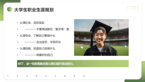 大学生职业生涯规划通用PPT课件模版