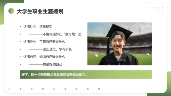 大学生职业生涯规划通用PPT课件模版