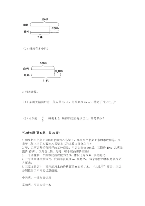 北京版六年级下册数学期中测试卷精华版.docx