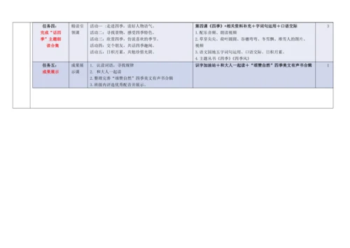 【新教材】统编版语文一上第五单元 单元整体备课 教学设计
