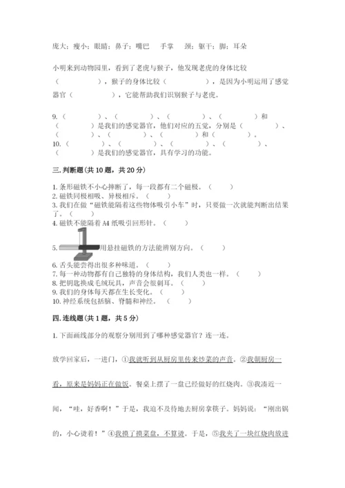 教科版小学科学二年级下册期末测试卷带答案（典型题）.docx