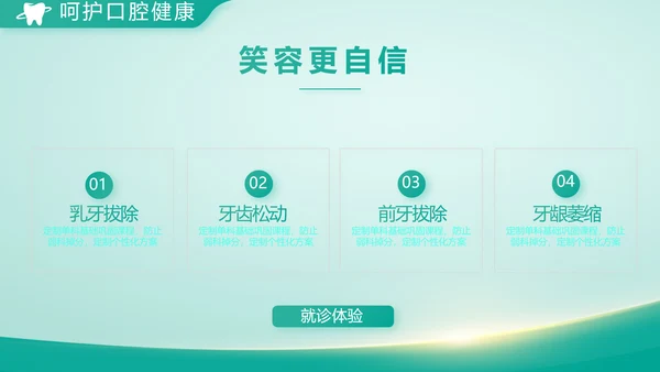 蓝色医疗牙科商业计划书动态PPT模板