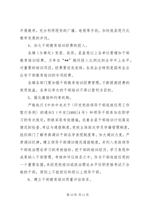 干部教育培训计划 (11).docx