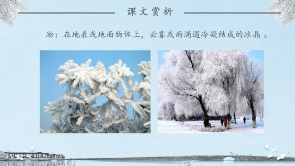 《雾凇》语文课件冬日美景通用PPT模板