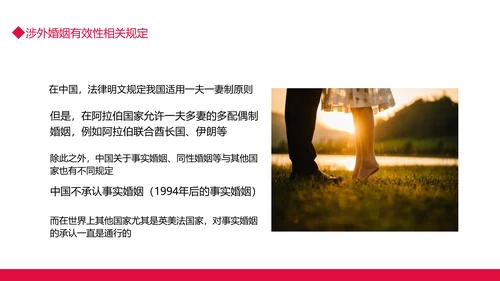 涉外民事婚姻动态PPT模板